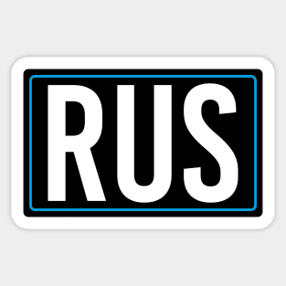 Russell - Driver Tag Sticker